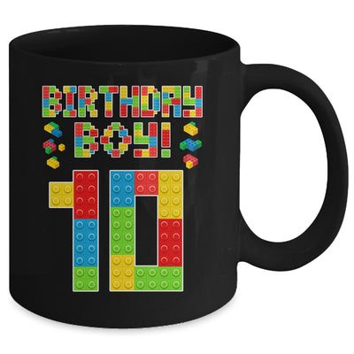 Cute 10th Birthday 10 Years Old Block Building Boys Lover Mug | siriusteestore