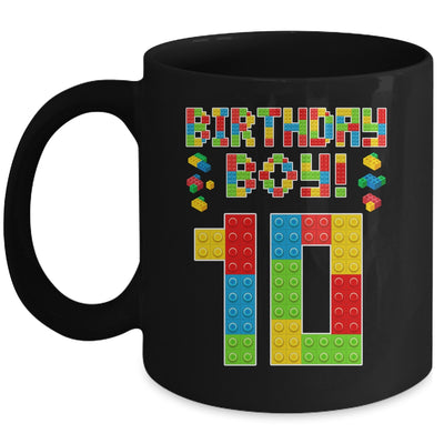 Cute 10th Birthday 10 Years Old Block Building Boys Lover Mug | siriusteestore