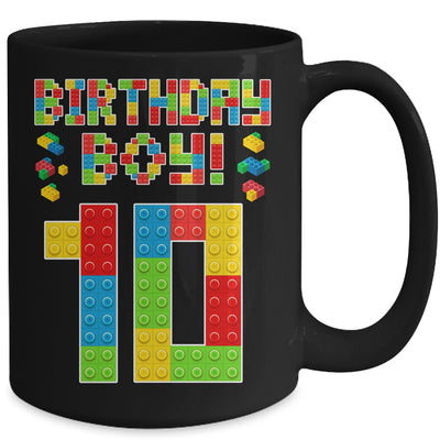 Cute 10th Birthday 10 Years Old Block Building Boys Lover Mug | siriusteestore
