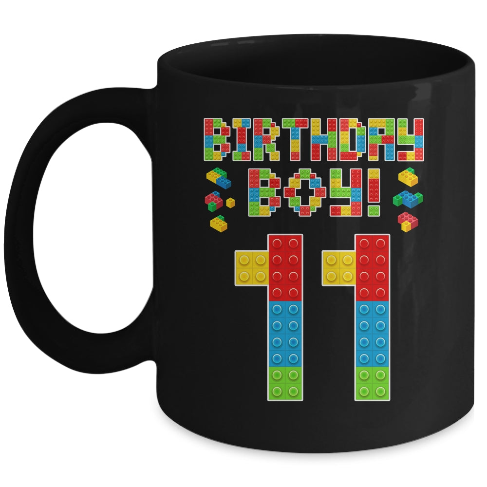 Cute 11th Birthday 11 Years Old Block Building Boys Lover Mug | siriusteestore