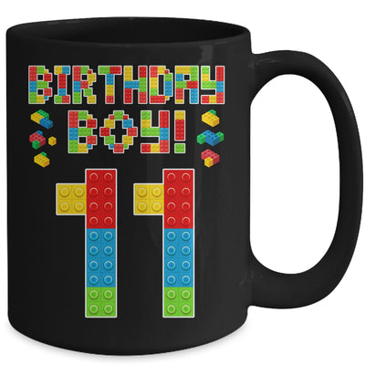 Cute 11th Birthday 11 Years Old Block Building Boys Lover Mug | siriusteestore
