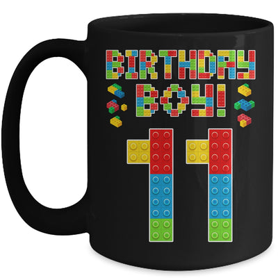 Cute 11th Birthday 11 Years Old Block Building Boys Lover Mug | siriusteestore