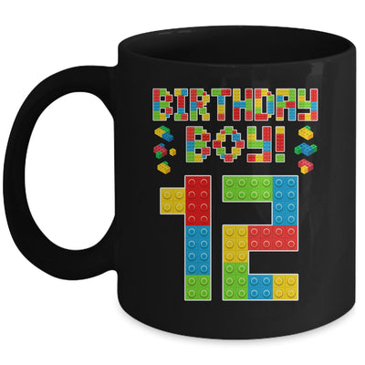 Cute 12th Birthday 12 Years Old Block Building Boys Lover Mug | siriusteestore