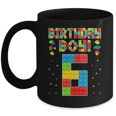Cute 6th Birthday 6 Years Old Block Building Boys Lover Mug | siriusteestore