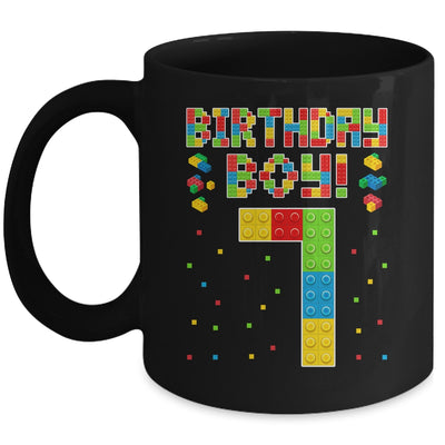 Cute 7th Birthday 7 Years Old Block Building Boys Lover Mug | siriusteestore