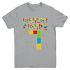 Cute 7th Birthday 7 Years Old Block Building Boys Lover Youth Shirt | siriusteestore