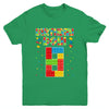 Cute 8th Birthday 8 Years Old Block Building Boys Lover Youth Shirt | siriusteestore