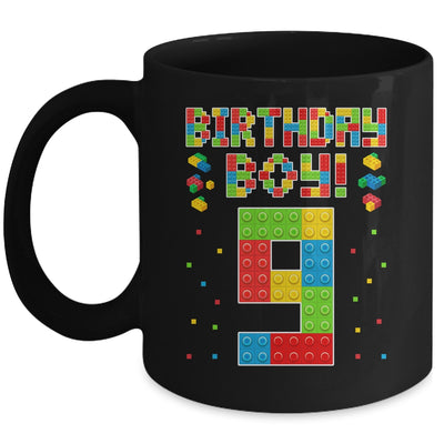 Cute 9th Birthday 9 Years Old Block Building Boys Lover Mug | siriusteestore