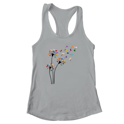 Cute Dandelion Books Flower Fly Reading Fan Club Shirt & Tank Top | siriusteestore