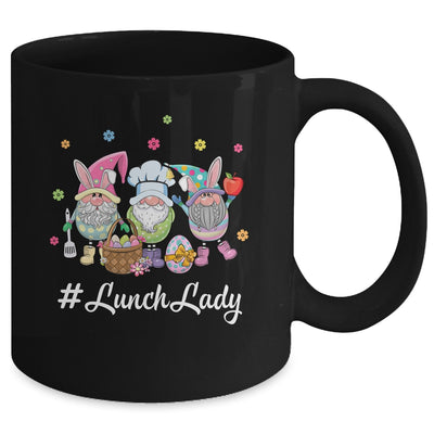 Cute Easter Day Gnome Love Lunch Lady Women Matching Mug | siriusteestore