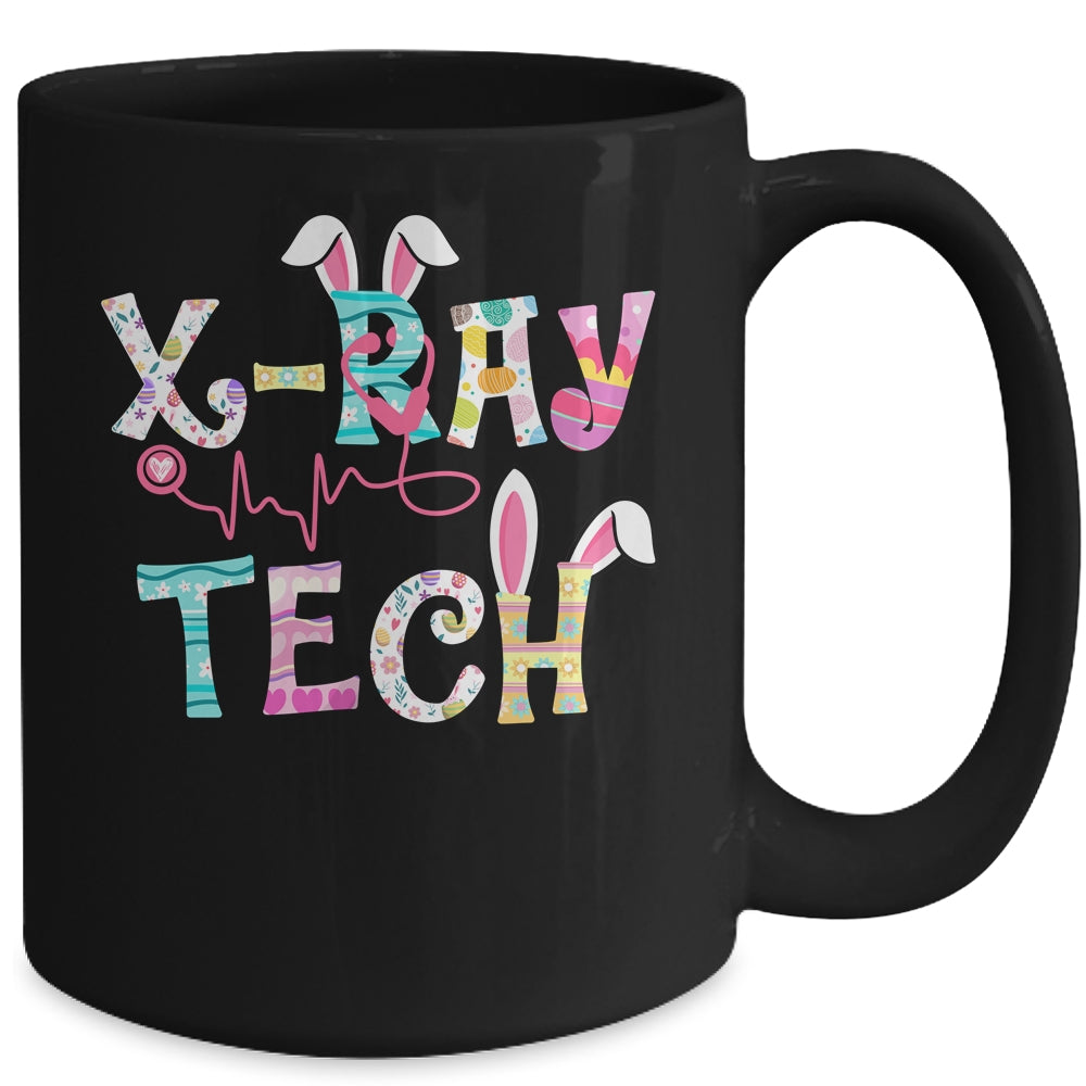 Cute Easter X Ray Tech Rn Nurse Bunny Ears Happy Easter Eggs Mug | siriusteestore