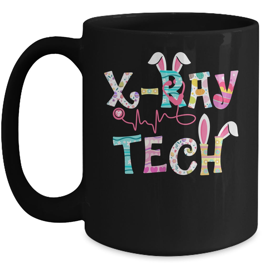 Cute Easter X Ray Tech Rn Nurse Bunny Ears Happy Easter Eggs Mug | siriusteestore