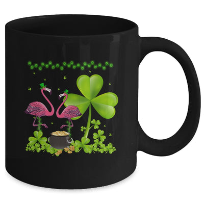 Cute Flamingo St Patricks Day Shamrock Funny Flamingo Irish Mug | siriusteestore