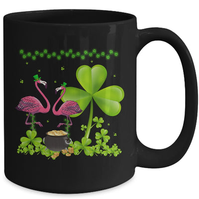 Cute Flamingo St Patricks Day Shamrock Funny Flamingo Irish Mug | siriusteestore