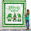 Cute Gnomes St Patrick's Fleece Blanket | siriusteestore