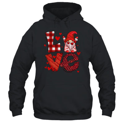 Cute Gnomes Valentines Love Leopard Plaid Couple Matching Shirt & Tank Top | siriusteestore