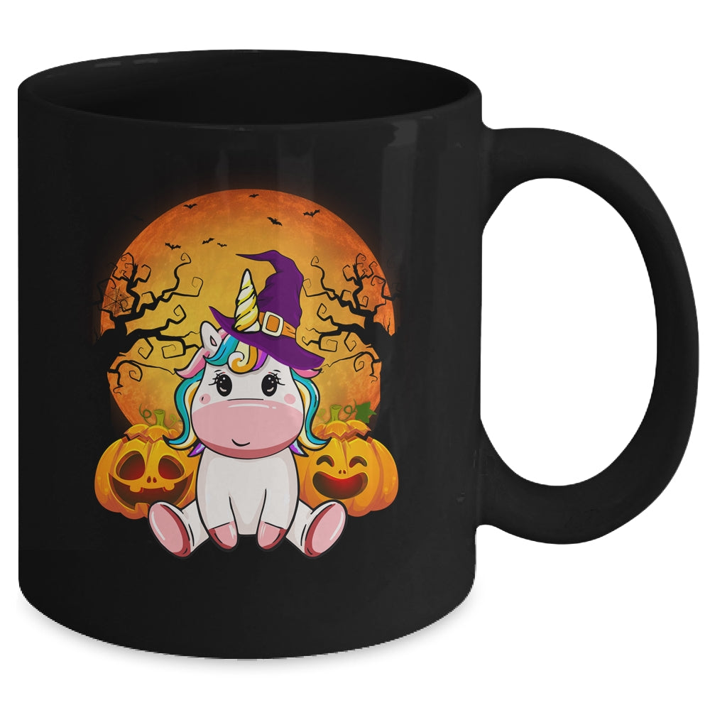 Cute Halloween Witchy Unicorn Halloween Mug | siriusteestore