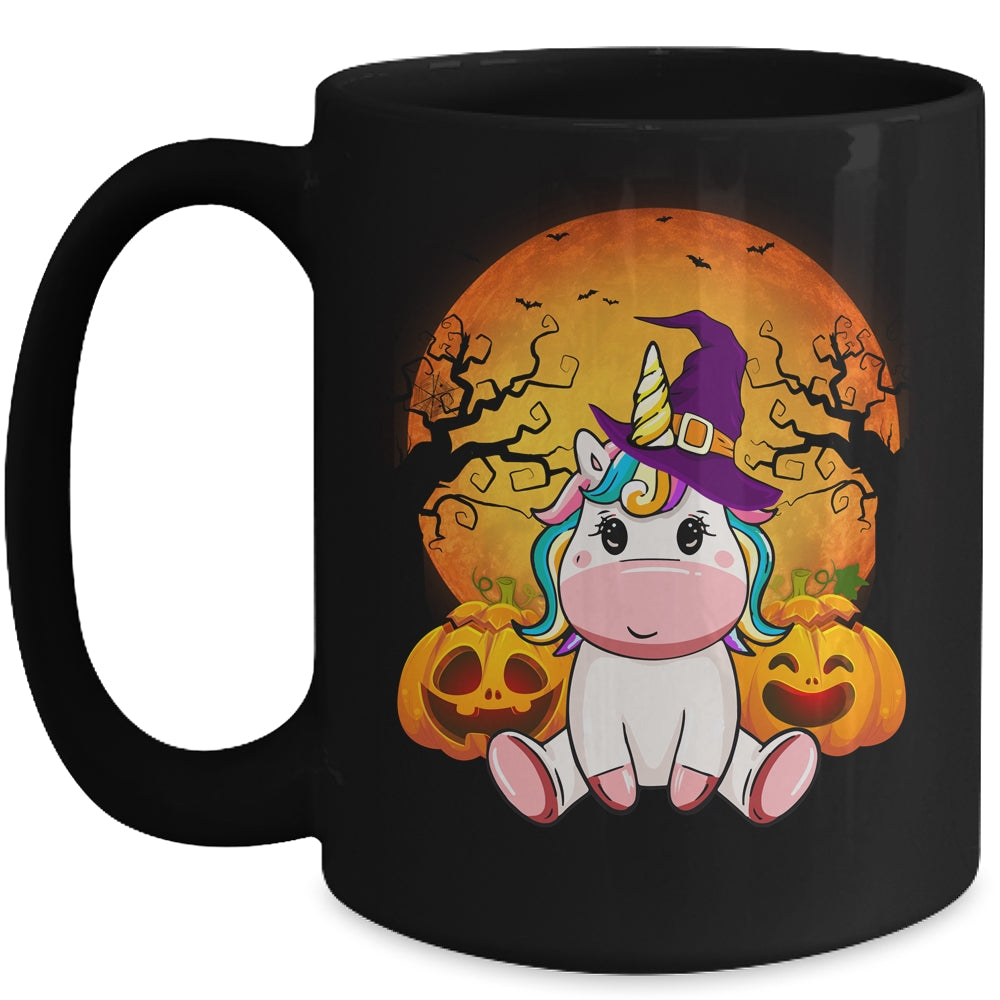 Cute Halloween Witchy Unicorn Halloween Mug | siriusteestore