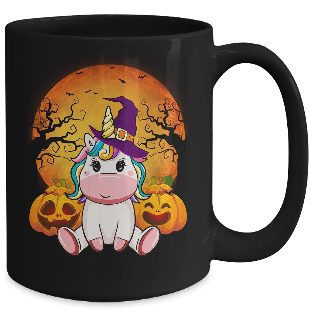 Cute Halloween Witchy Unicorn Halloween Mug | siriusteestore