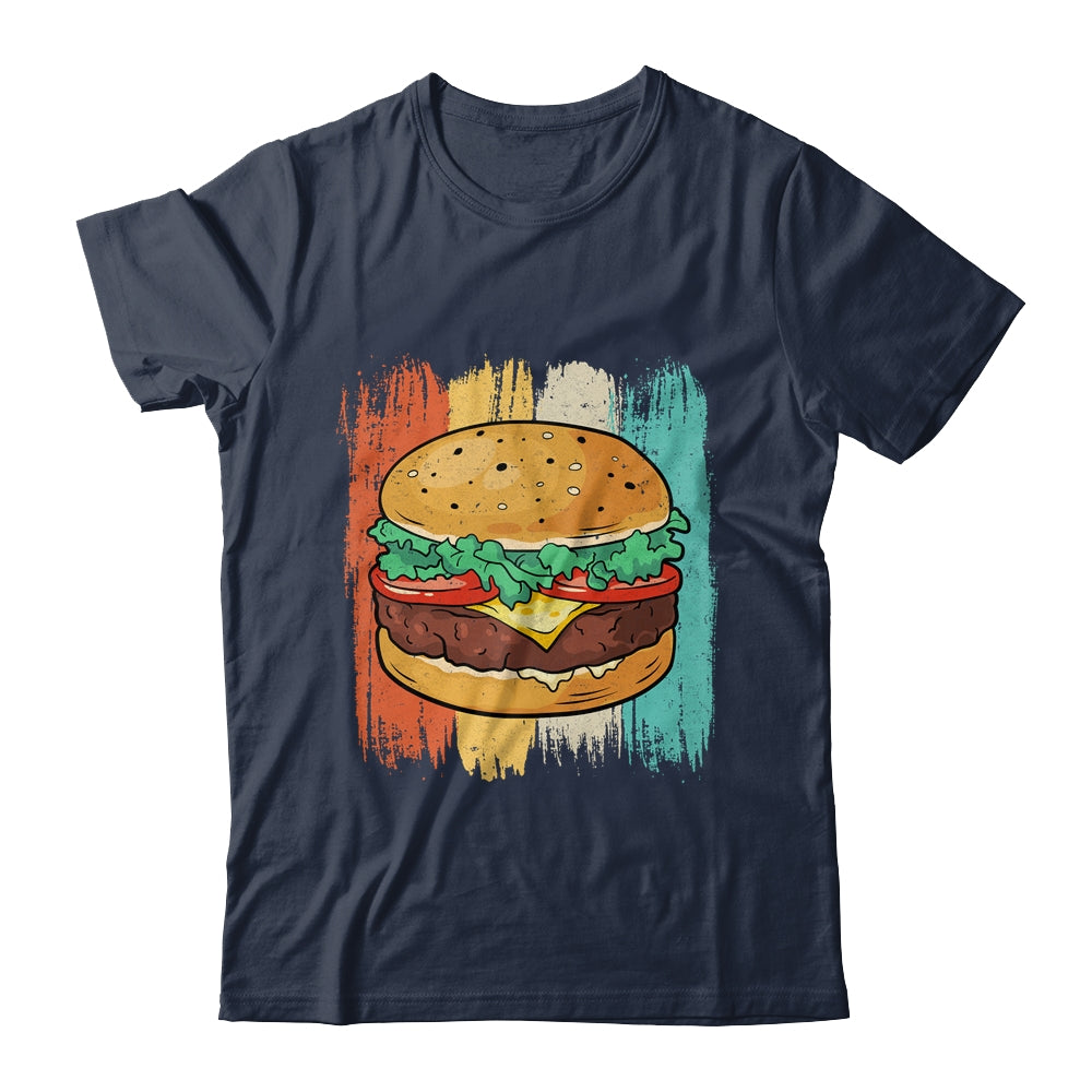 Cute Hamburger Design For Men Women Vintage Hamburger Burger Shirt & Tank Top | siriusteestore