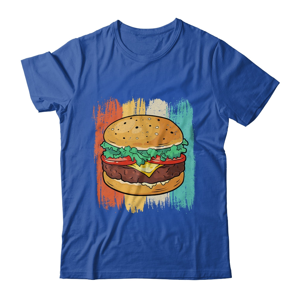 Cute Hamburger Design For Men Women Vintage Hamburger Burger Shirt & Tank Top | siriusteestore
