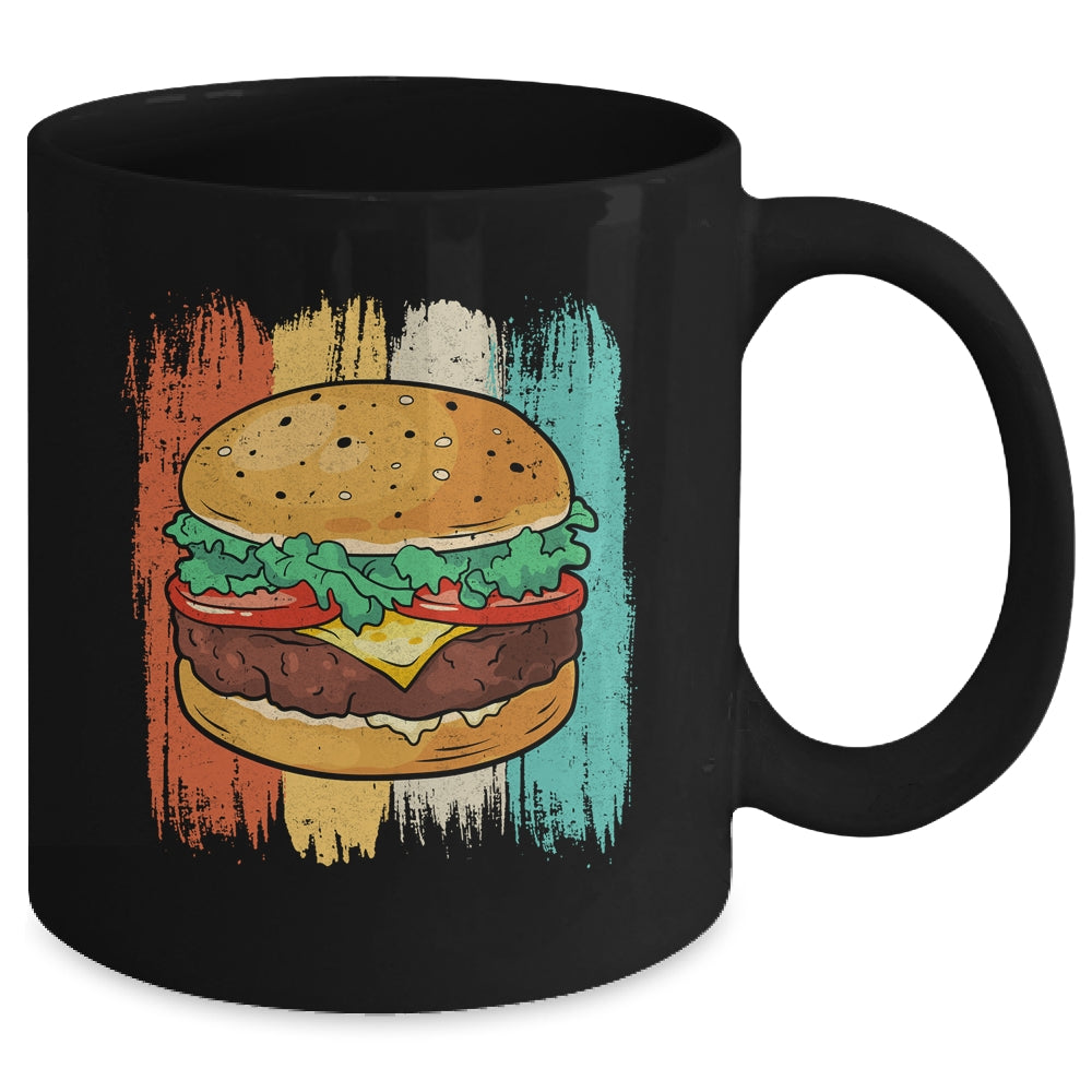 Cute Hamburger Design For Men Women Vintage Hamburger Burger Mug | siriusteestore