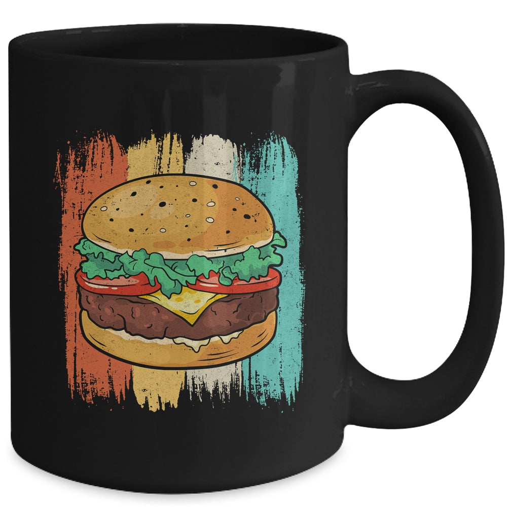 Cute Hamburger Design For Men Women Vintage Hamburger Burger Mug | siriusteestore