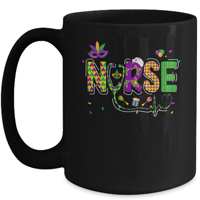Cute Leopard Nurse Mardi Gras Festival Party Nursing Costume Mug | siriusteestore