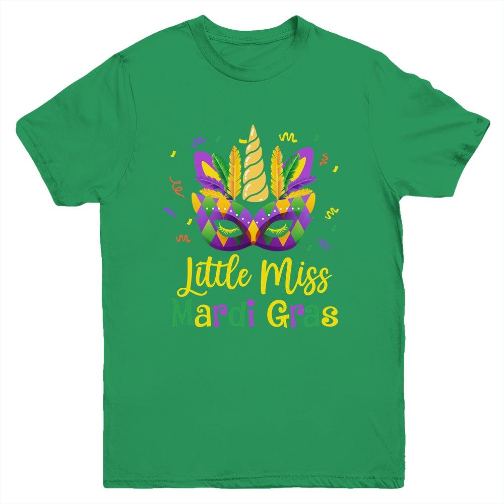 Cute Little Miss Mardi Gras Kids Girl Outfit Youth Shirt | siriusteestore