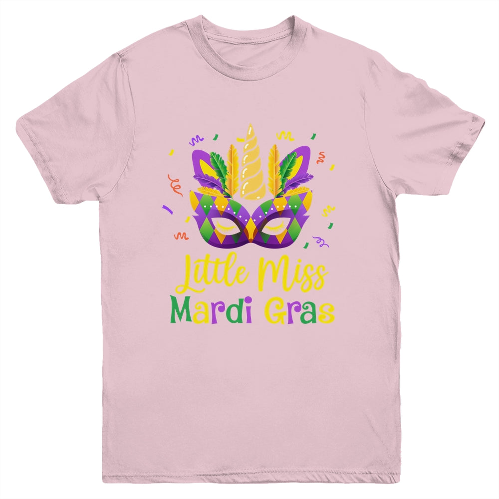 Cute Little Miss Mardi Gras Kids Girl Outfit Youth Shirt | siriusteestore