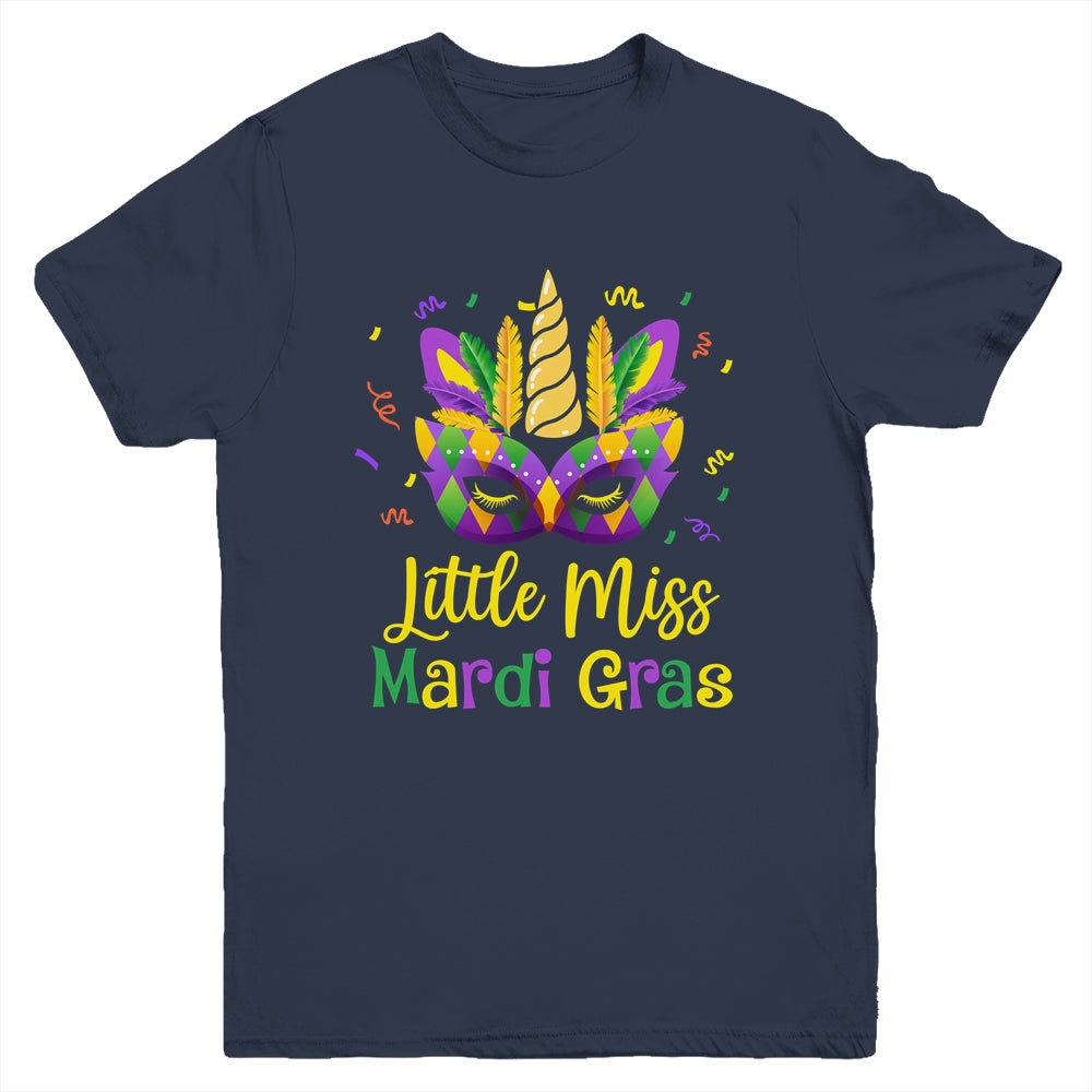 Cute Little Miss Mardi Gras Kids Girl Outfit Youth Shirt | siriusteestore