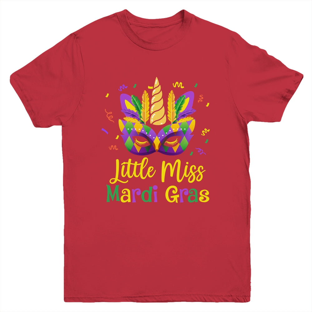 Cute Little Miss Mardi Gras Kids Girl Outfit Youth Shirt | siriusteestore