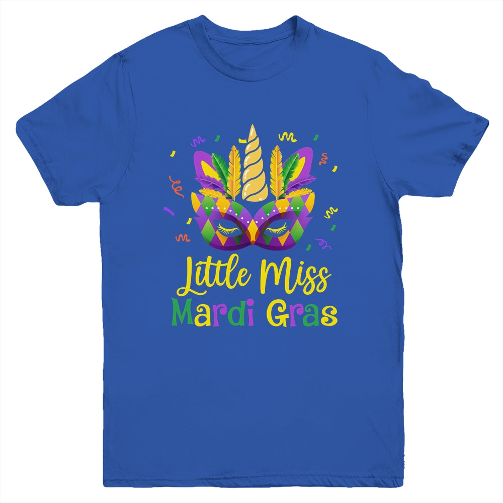 Cute Little Miss Mardi Gras Kids Girl Outfit Youth Shirt | siriusteestore