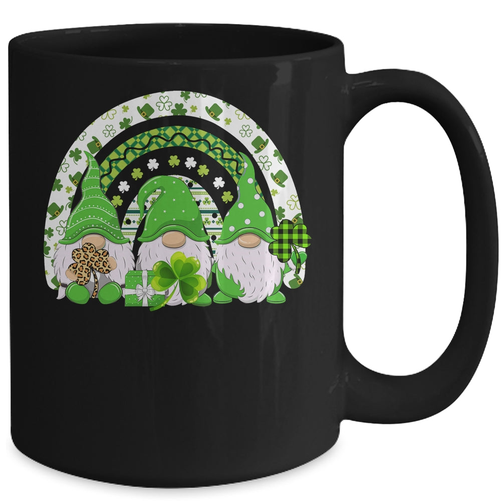 Cute Lucky Rainbow Gnome Happy St Patricks Day Mug | siriusteestore