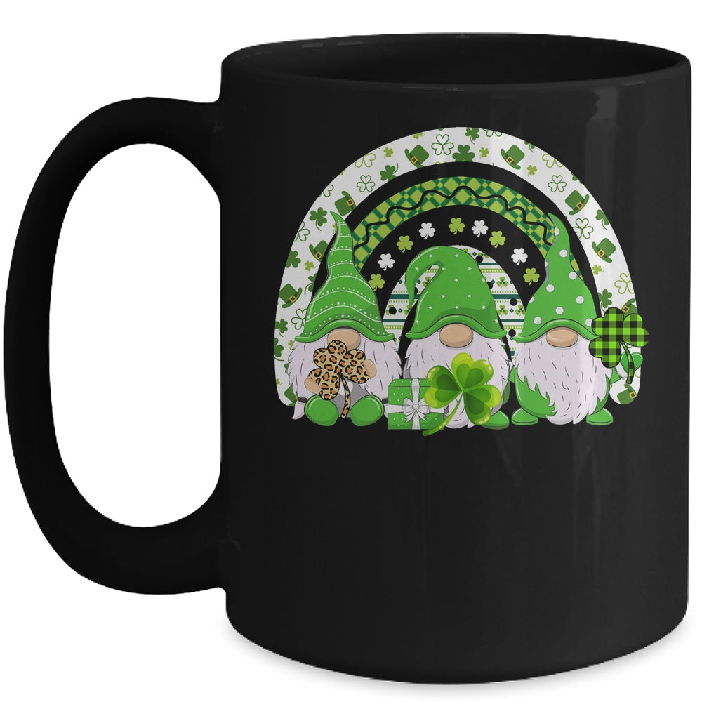 Cute Lucky Rainbow Gnome Happy St Patricks Day Mug | siriusteestore