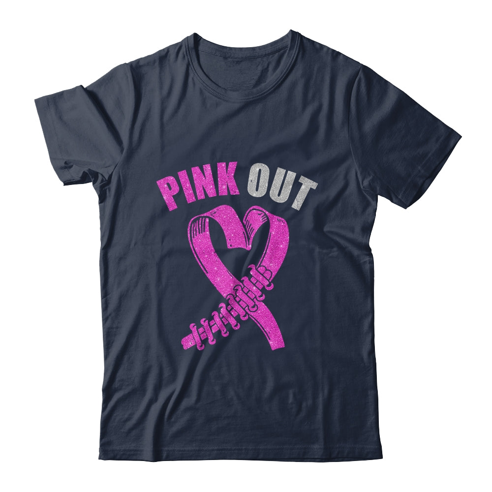 Cute Pink Ribbon Breast Cancer Awareness Football Pink Out Shirt & Hoodie | siriusteestore