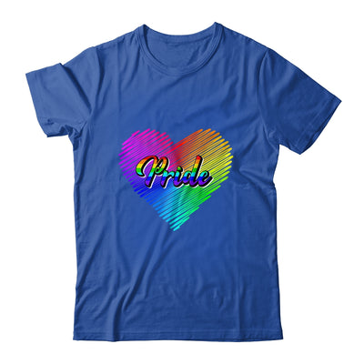 Cute Pride Heart LGBTQ Lesbian Rainbow Apparel Gay Pride Shirt & Tank Top | siriusteestore