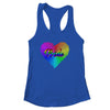 Cute Pride Heart LGBTQ Lesbian Rainbow Apparel Gay Pride Shirt & Tank Top | siriusteestore