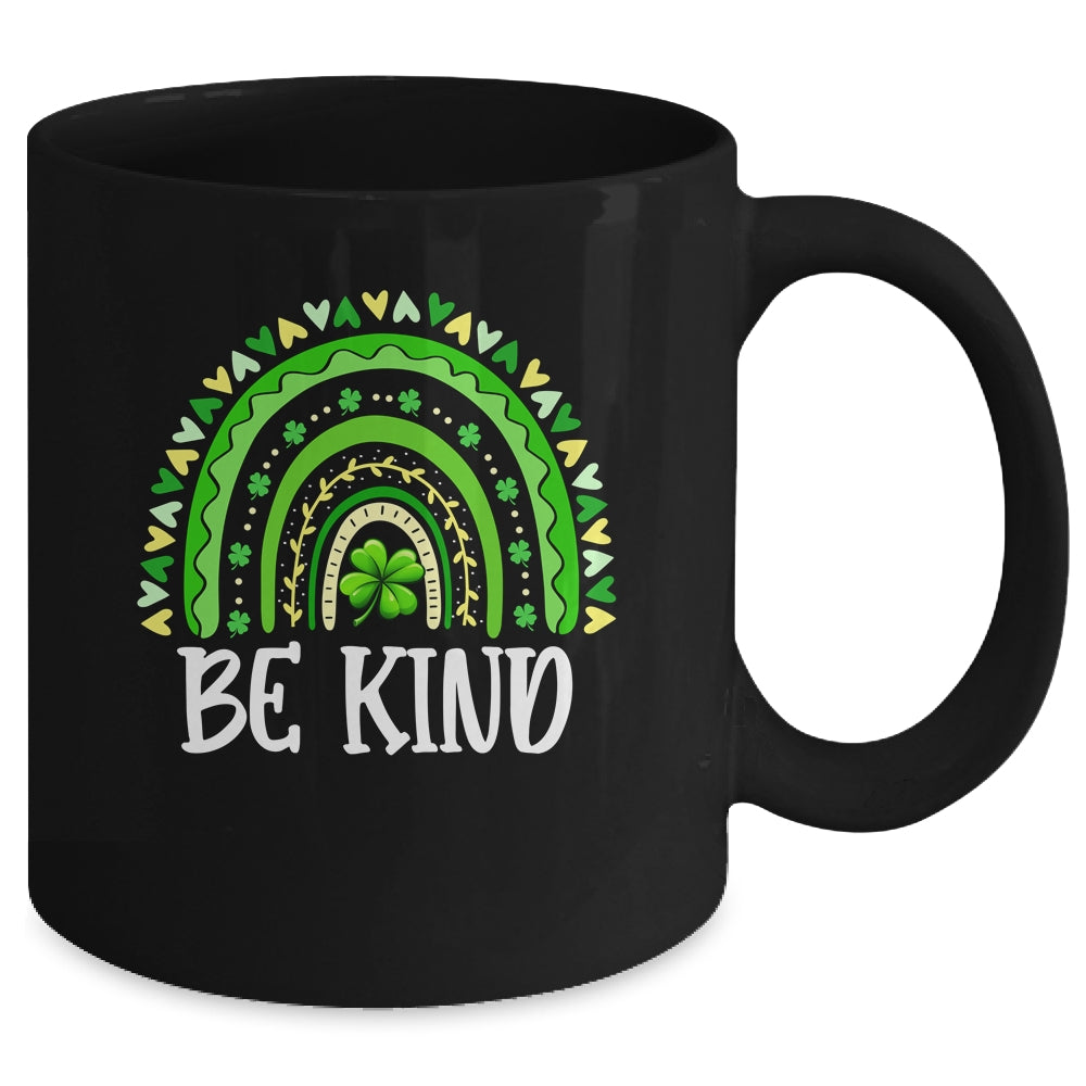 Cute Rainbow Be Kind St Patricks Day Happy Lucky Heart Mug | siriusteestore