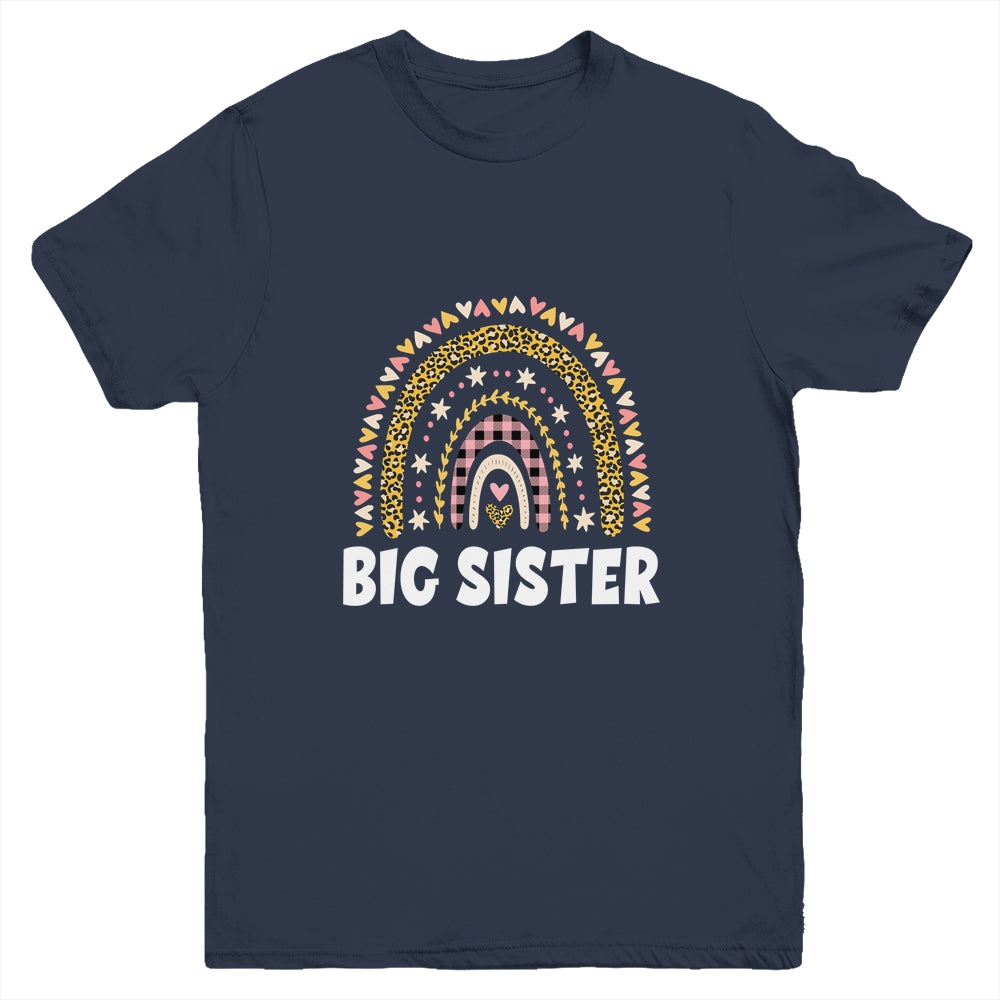 Cute Rainbow Big Sister Women Teenager Teen Girl Kids Youth Shirt | siriusteestore