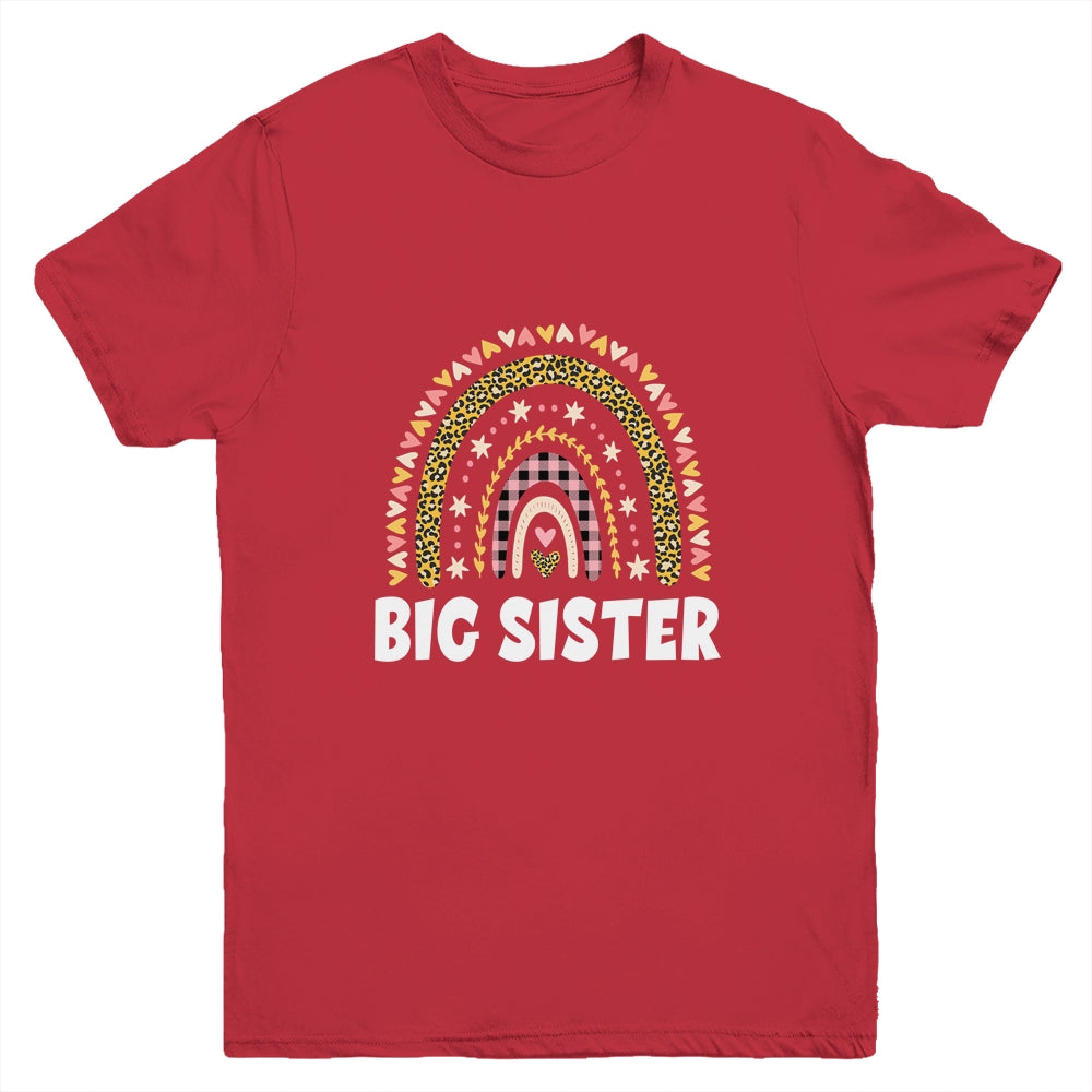 Cute Rainbow Big Sister Women Teenager Teen Girl Kids Youth Shirt | siriusteestore