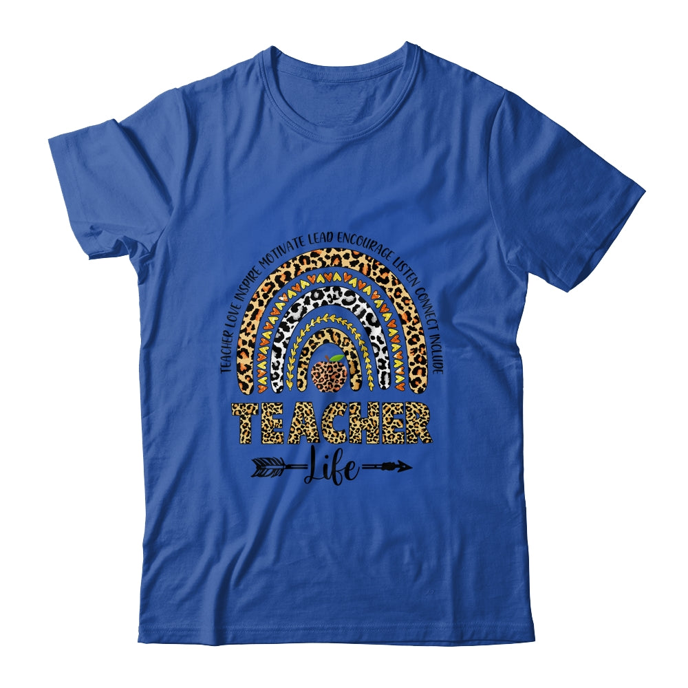Cute Rainbow Teacher Life Teacher Last Day Of School Shirt & Hoodie | siriusteestore