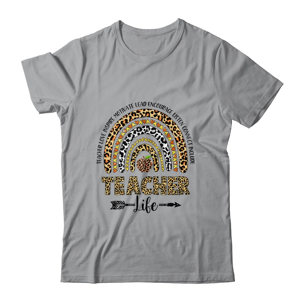 Cute Rainbow Teacher Life Teacher Last Day Of School Shirt & Hoodie | siriusteestore