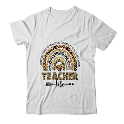 Cute Rainbow Teacher Life Teacher Last Day Of School Shirt & Hoodie | siriusteestore