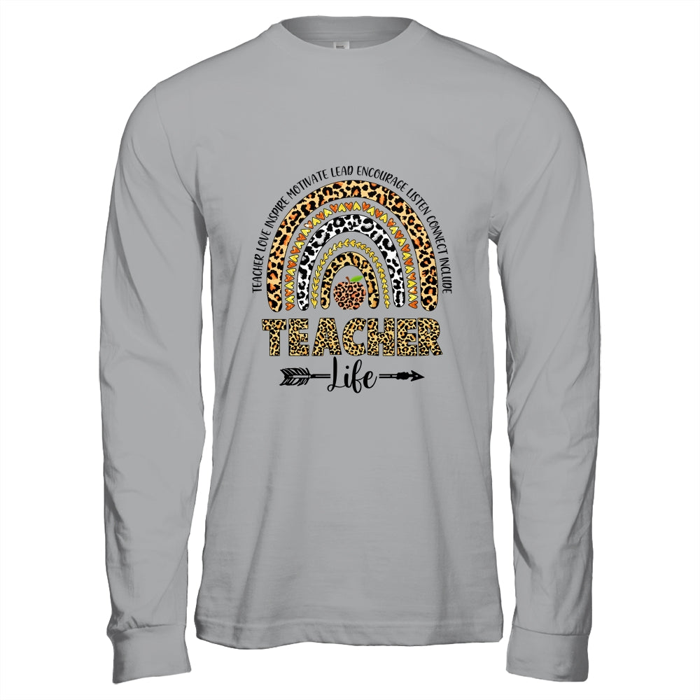 Cute Rainbow Teacher Life Teacher Last Day Of School Shirt & Hoodie | siriusteestore