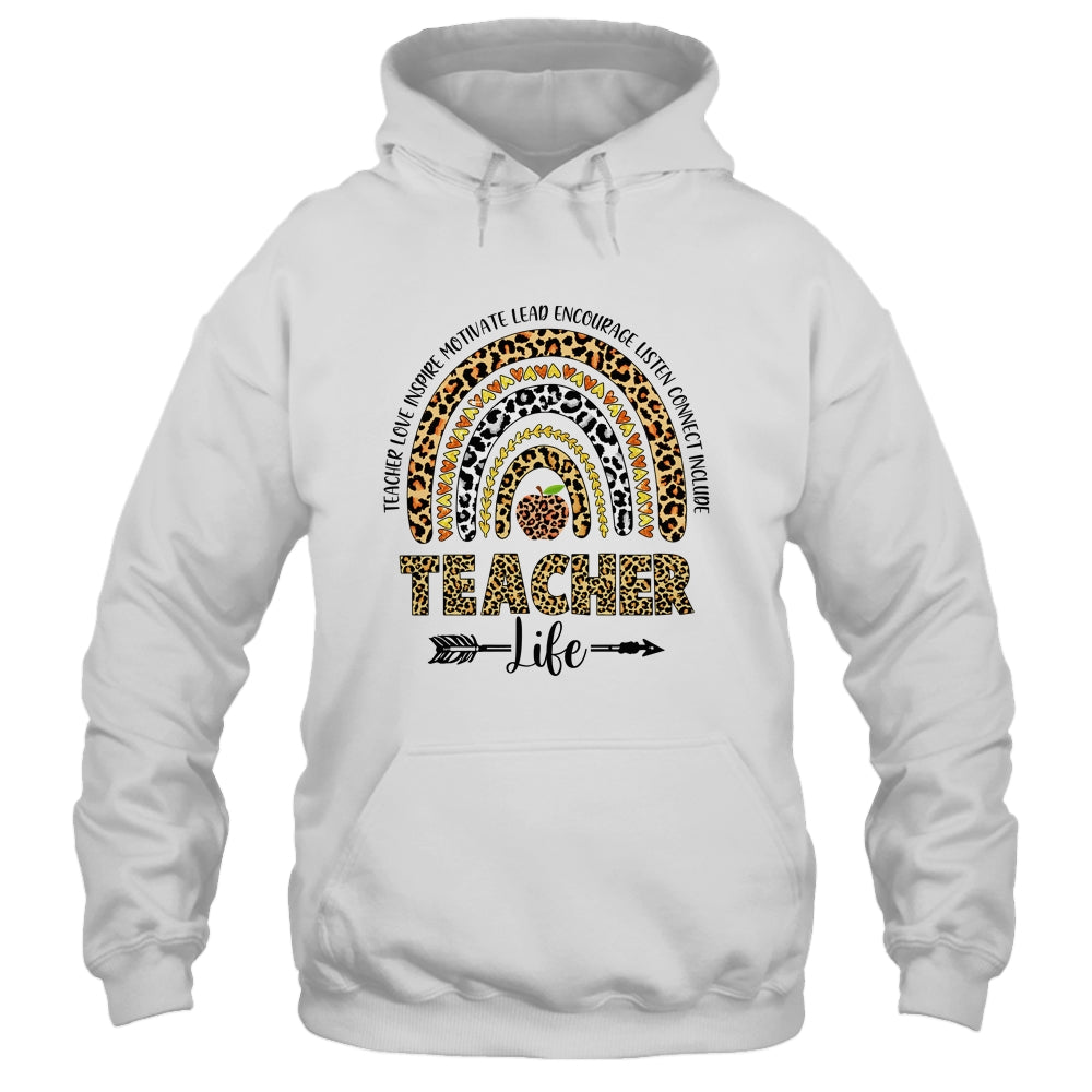 Cute Rainbow Teacher Life Teacher Last Day Of School Shirt & Hoodie | siriusteestore