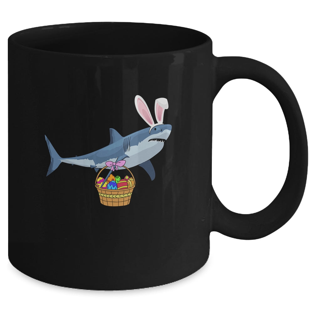 Cute Shark With Easter Basket And Bunny Ears Happy Easter Mug | siriusteestore