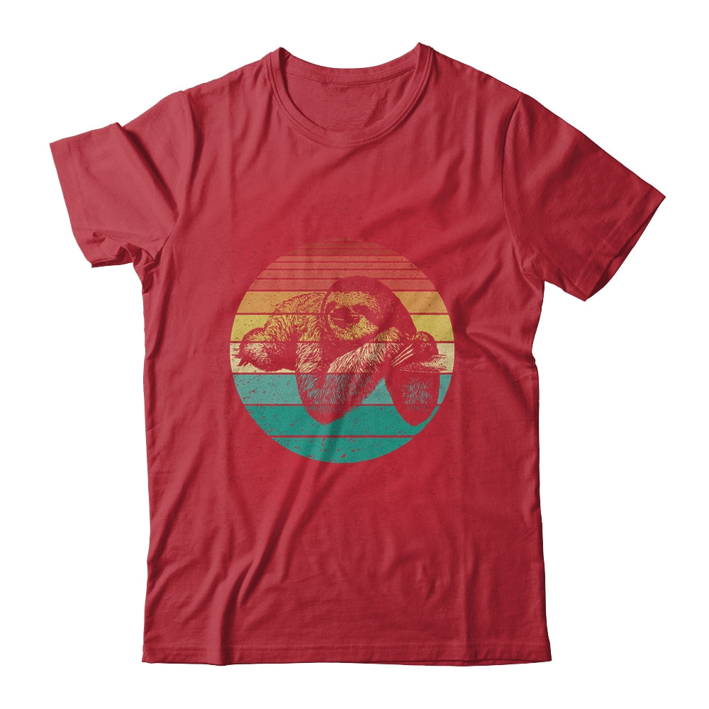 Cute Sloth For Girls Sunset Vintage Sunset Sloth Lover Shirt & Hoodie | siriusteestore
