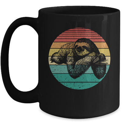 Cute Sloth For Girls Sunset Vintage Sunset Sloth Lover Mug | siriusteestore