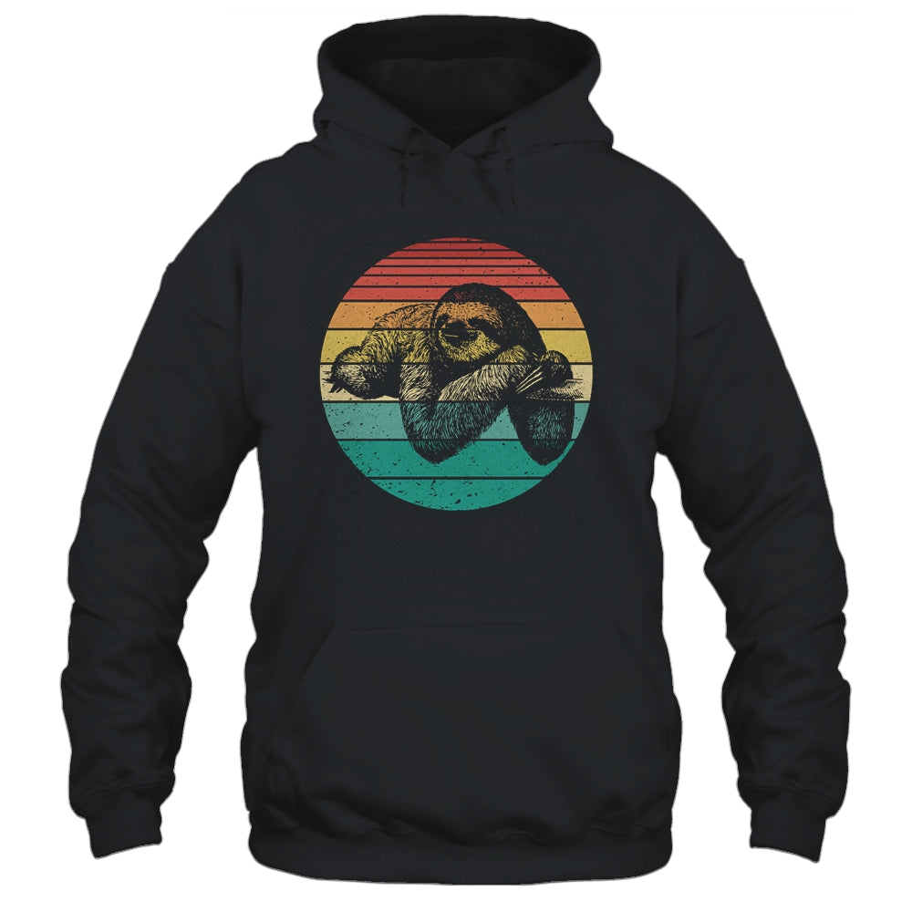Cute Sloth For Girls Sunset Vintage Sunset Sloth Lover Shirt & Hoodie | siriusteestore